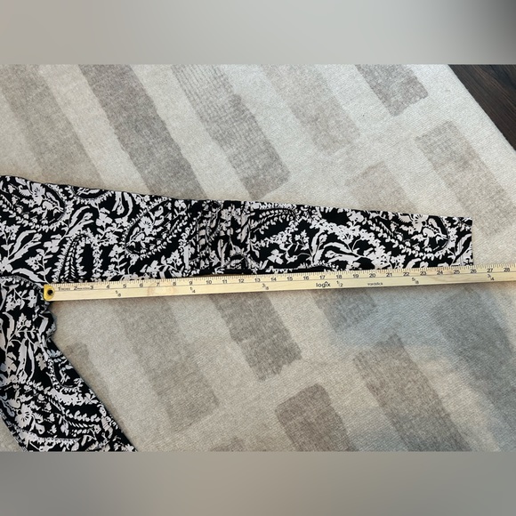 FP Movement by Free People City Slicker Black Paisley Moto Leggings (Size XS) - Picture 9 of 9